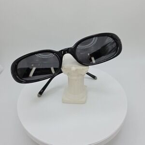 BRIGHTON 'Flower Drum Song' Sunglasses Black Handmade Retired Silver Plate